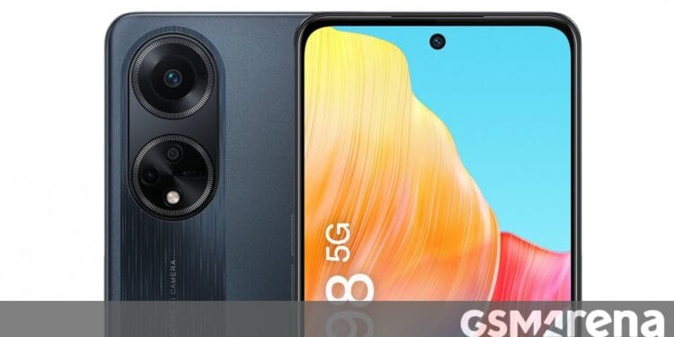 Excessive-resolution renders present the Oppo A98 5G intimately