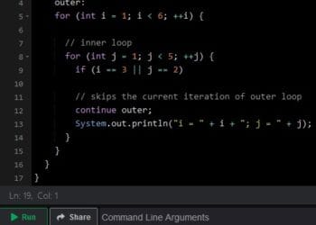 Java Break and Proceed Statements