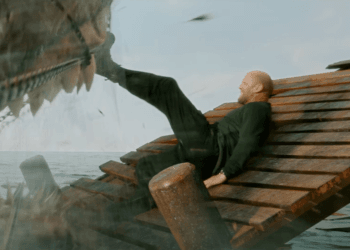 The Meg 2 trailer has a shark eat a T-Rex, it’s summer season’s good film